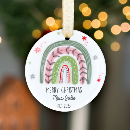 Personalised Christmas tree ornament